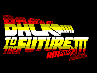 Back to the Future Part III back cover for ZX Spectrum